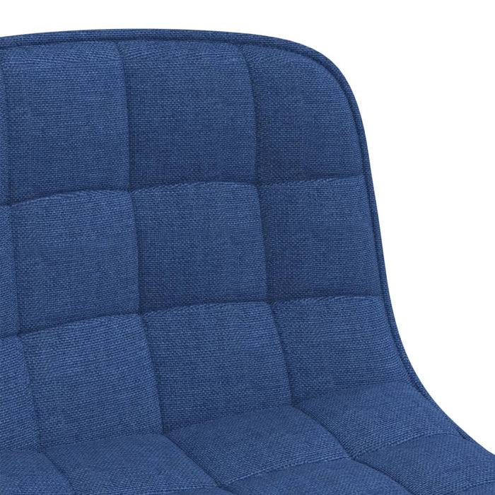 Esszimmerstühle 4 Stk. Drehbar Blau Stoff