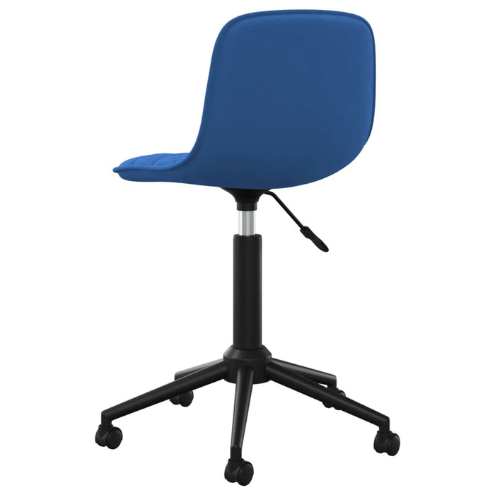 Esszimmerstühle 4 Stk. Drehbar Blau Samt