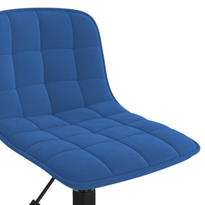 Esszimmerstühle 4 Stk. Drehbar Blau Samt