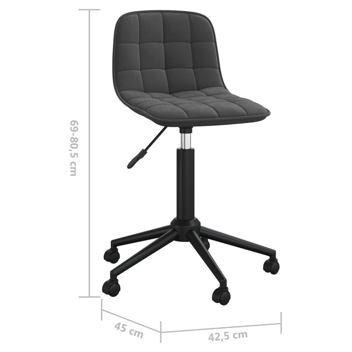 Esszimmerstühle 6 Stk. Drehbar Schwarz Samt
