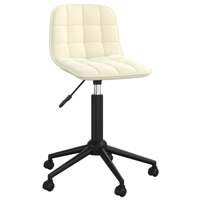 Esszimmerstühle 6 Stk. Drehbar Creme Samt