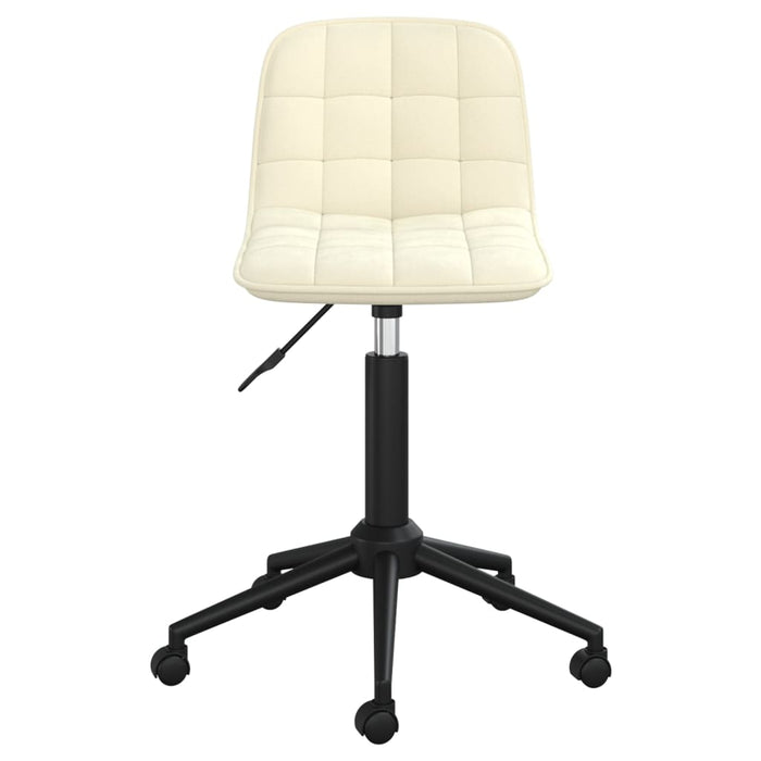 Esszimmerstühle 6 Stk. Drehbar Creme Samt
