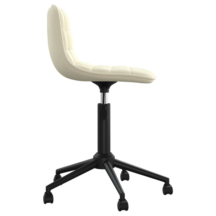 Esszimmerstühle 6 Stk. Drehbar Creme Samt