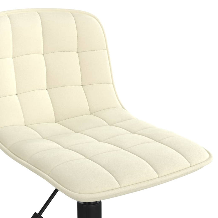 Esszimmerstühle 6 Stk. Drehbar Creme Samt