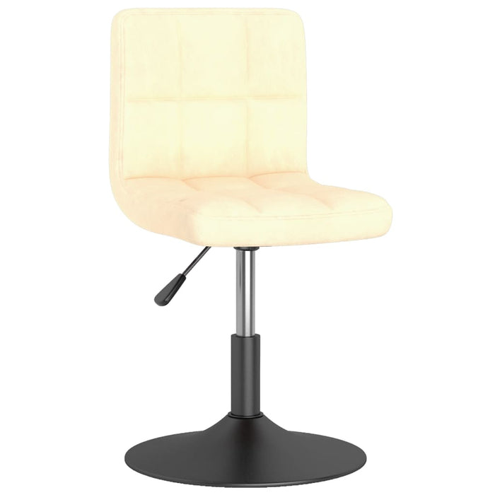 Esszimmerstühle 4 Stk. Drehbar Creme Samt