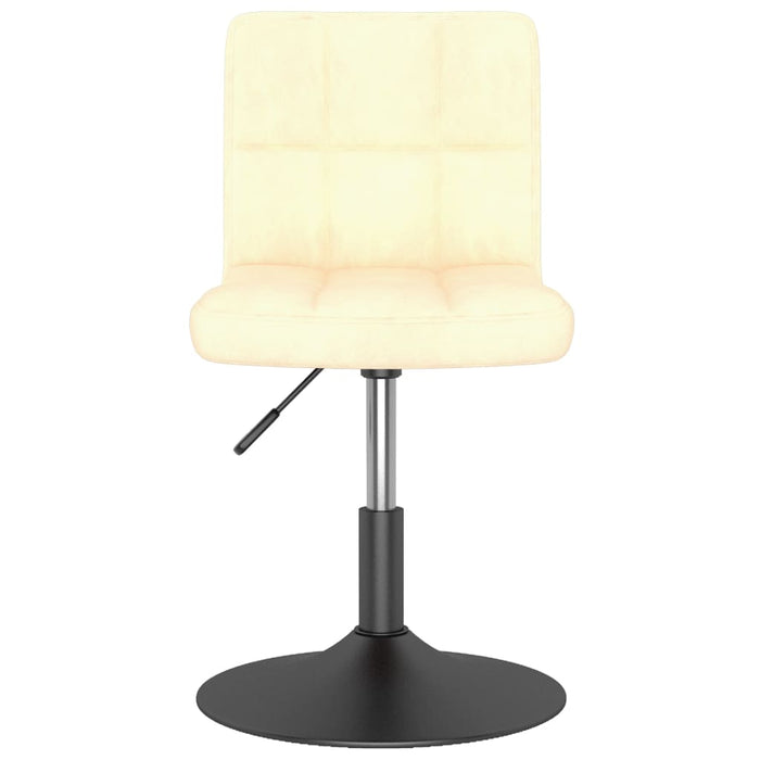 Esszimmerstühle 4 Stk. Drehbar Creme Samt