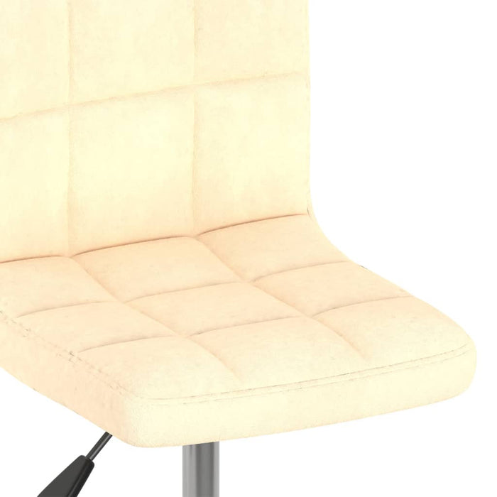 Esszimmerstühle 6 Stk. Drehbar Creme Samt