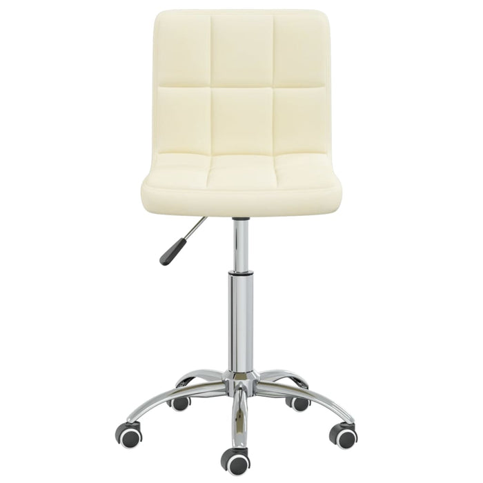 Esszimmerstühle 4 Stk. Drehbar Creme Stoff