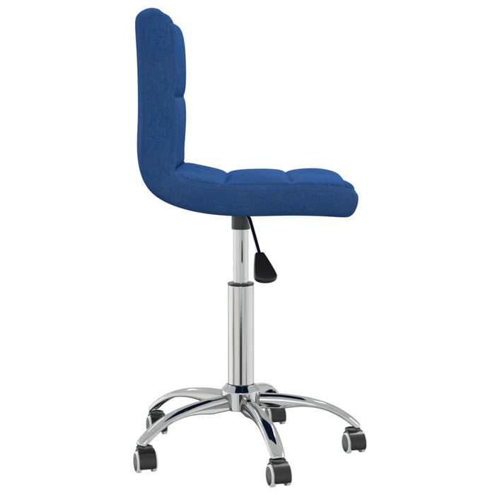 Esszimmerstühle 4 Stk. Drehbar Blau Stoff