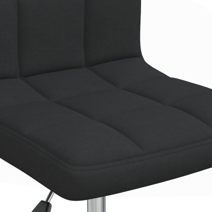 Esszimmerstühle 4 Stk. Drehbar Schwarz Stoff