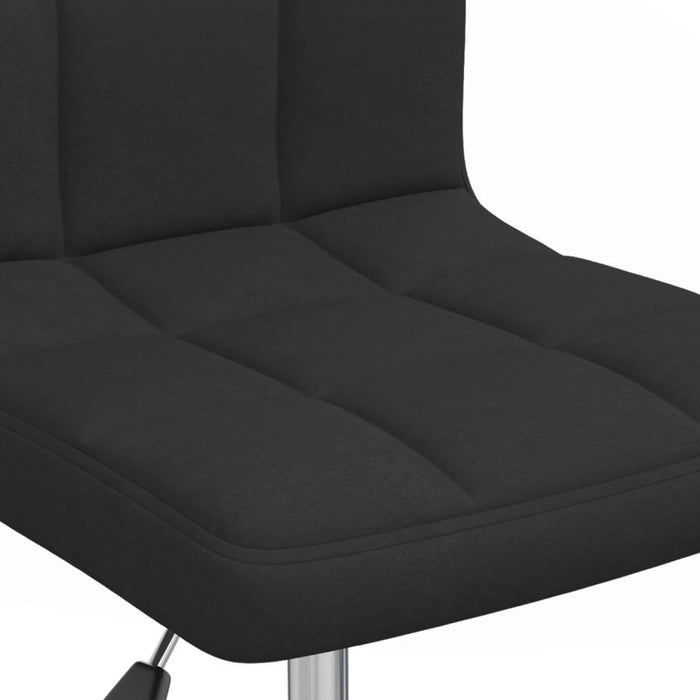 Esszimmerstühle 6 Stk. Drehbar Schwarz Stoff