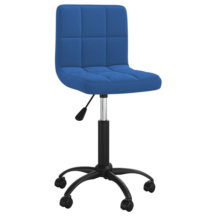 Esszimmerstühle 4 Stk. Drehbar Blau Samt