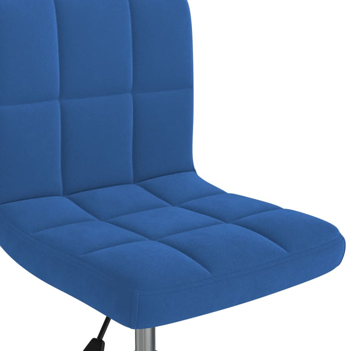 Esszimmerstühle 4 Stk. Drehbar Blau Samt