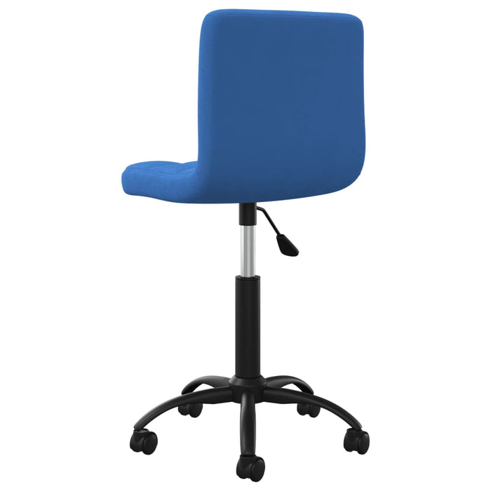 Esszimmerstühle 4 Stk. Drehbar Blau Samt