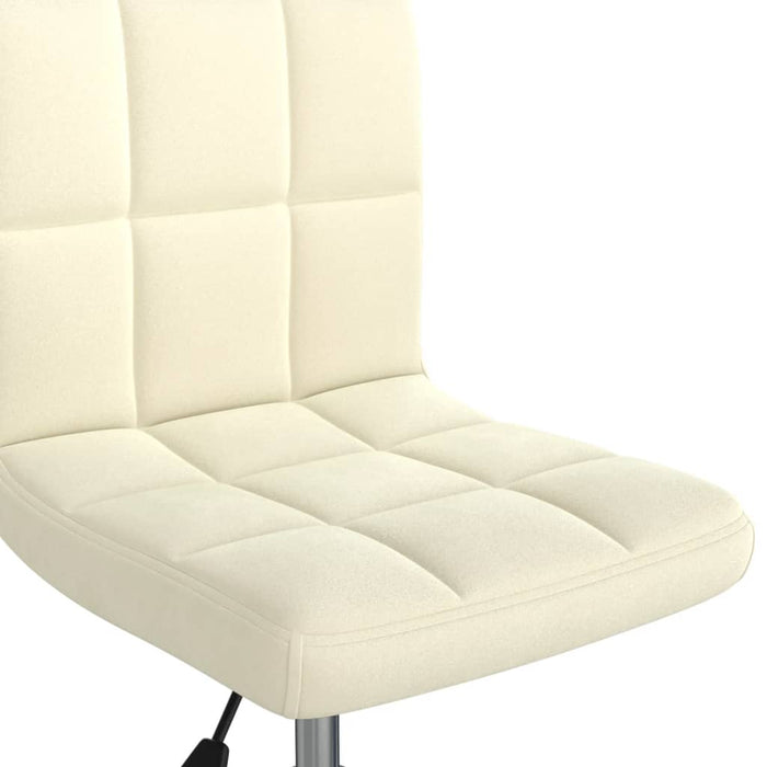 Esszimmerstühle 6 Stk. Drehbar Creme Samt