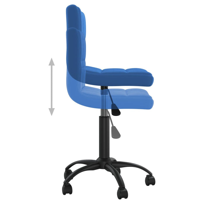Esszimmerstühle 6 Stk. Drehbar Blau Samt