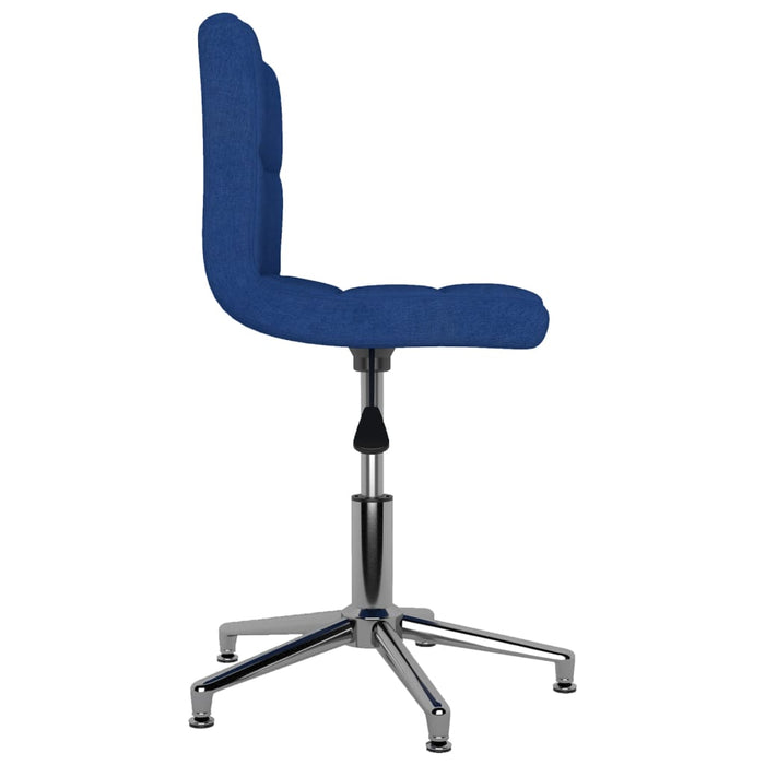 Esszimmerstühle 4 Stk. Drehbar Blau Stoff
