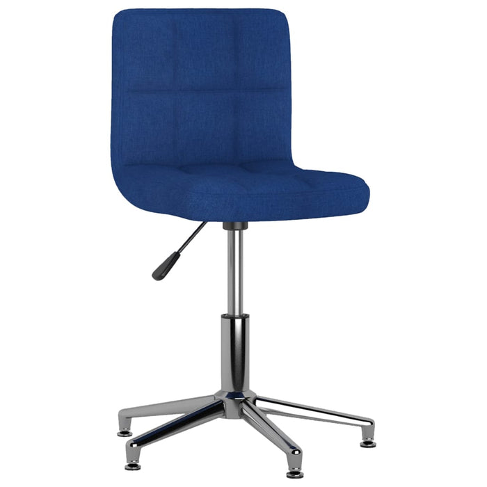 Esszimmerstühle 4 Stk. Drehbar Blau Stoff