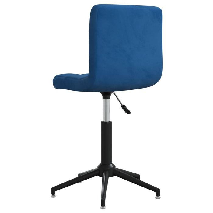 Esszimmerstühle 4 Stk. Drehbar Blau Samt