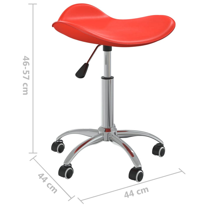 Esszimmerstühle 4 Stk. Drehbar Rot Kunstleder