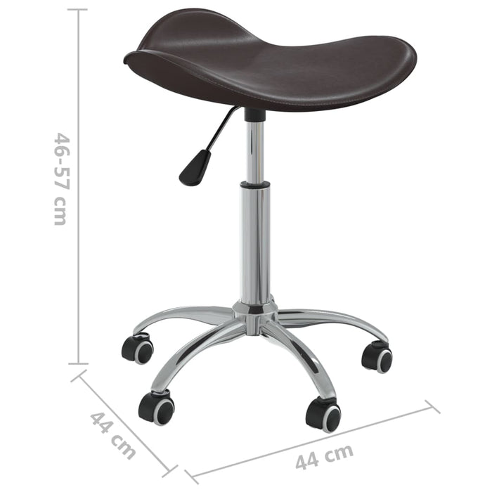 Esszimmerstühle 4 Stk. Drehbar Braun Kunstleder