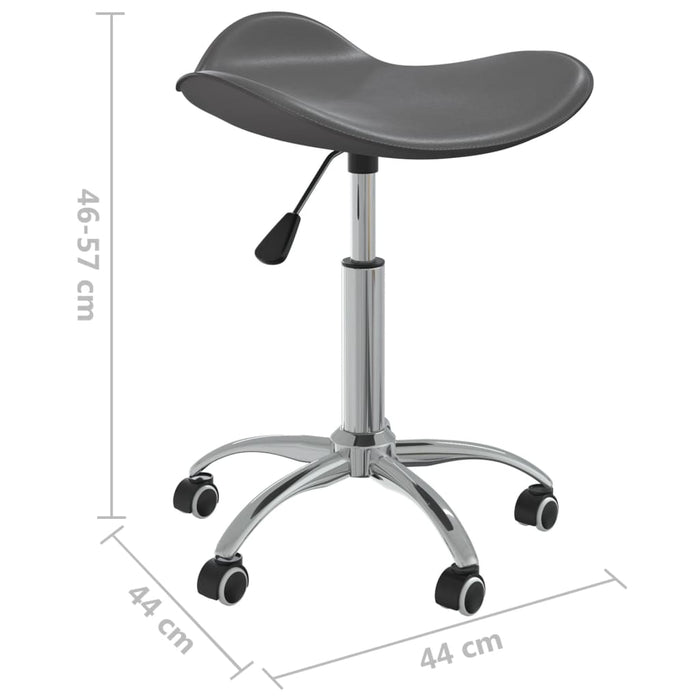 Esszimmerstühle 4 Stk. Drehbar Grau Kunstleder