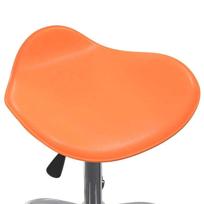 Esszimmerstühle 4 Stk. Drehbar Orange Kunstleder