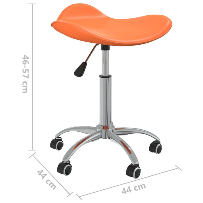 Esszimmerstühle 4 Stk. Drehbar Orange Kunstleder