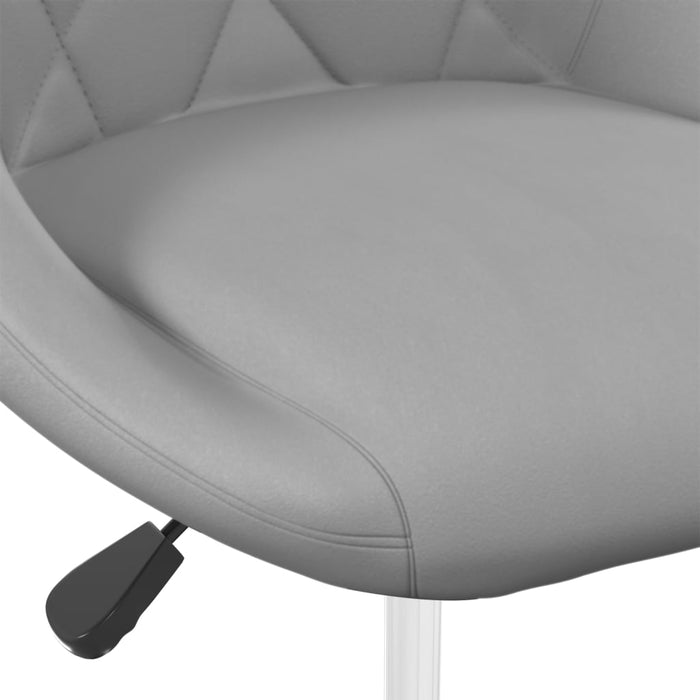 Dining room chairs 4 pcs. Swivel light gray velvet