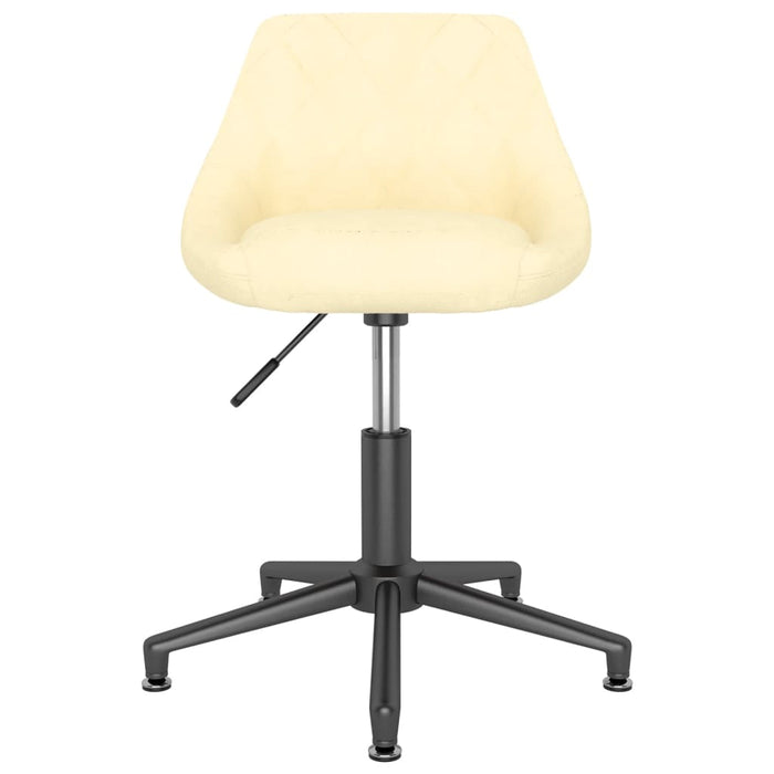 Esszimmerstühle 4 Stk. Drehbar Creme Samt