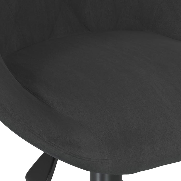 Dining room chair swivel black velvet