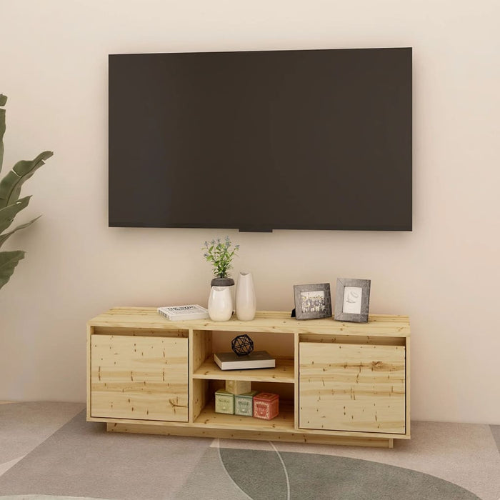 TV cabinet 110x30x40 cm solid fir wood