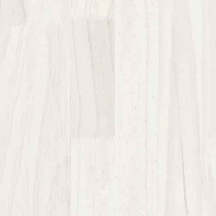 Couchtisch Weiß 110x50x34 cm Massivholz Kiefer