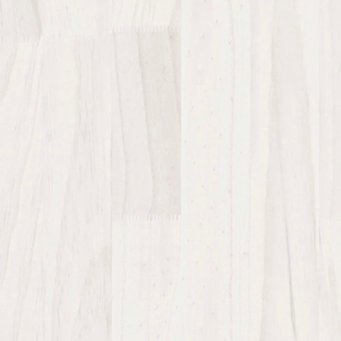 Massivholzbett Weiß 135x190 cm