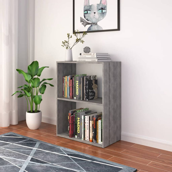 Bookcase made of wood material 60x31x78 cm concrete look