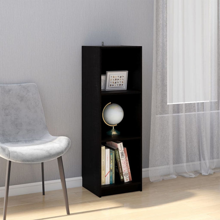 Bookcase/room divider black 36x33x110 cm solid pine wood