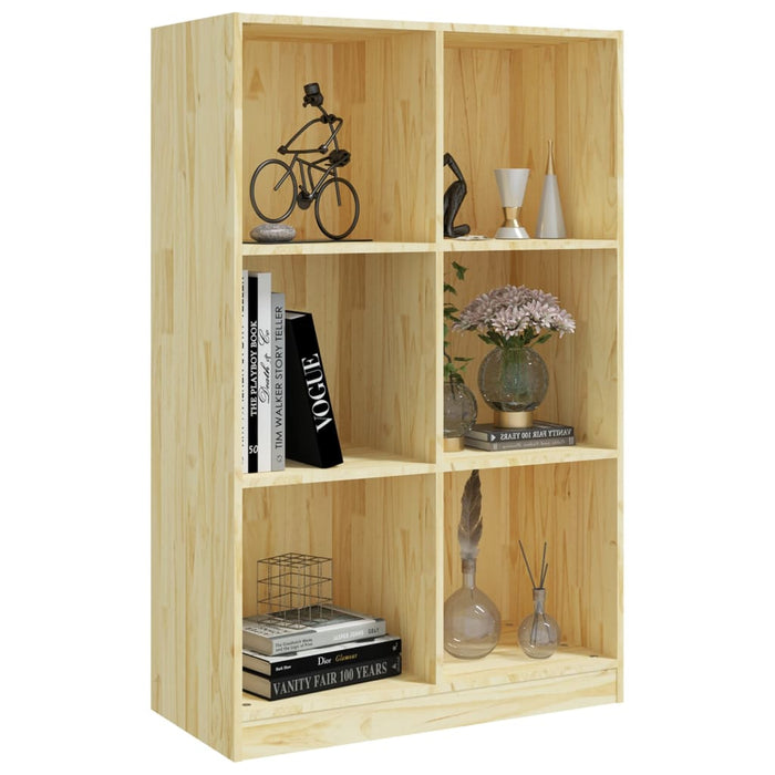 Bookcase 70x33x110 cm solid pine wood