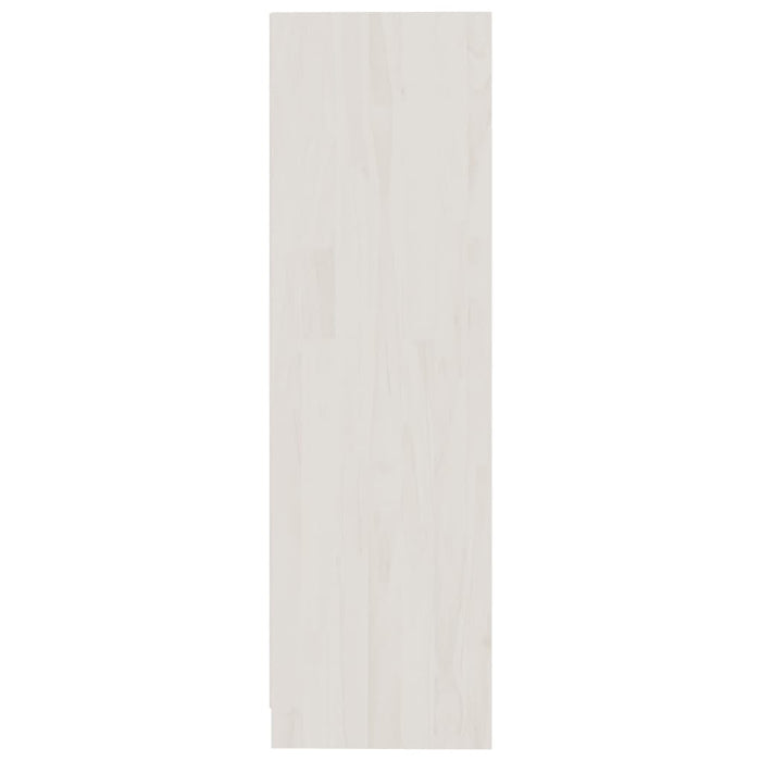 Bücherregal Weiß 70x33x110 cm Massivholz Kiefer