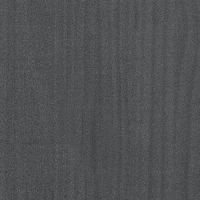 Bücherregal Grau 70x33x110 cm Massivholz Kiefer