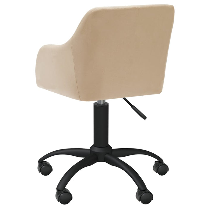 Esszimmerstühle 6 Stk. Drehbar Creme Stoff