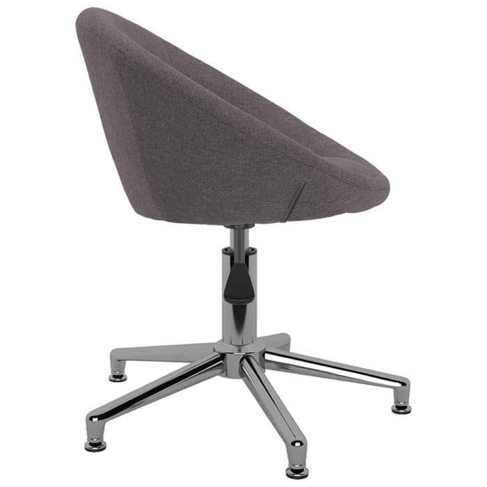 Esszimmerstühle 4 Stk. Drehbar Taupe Stoff
