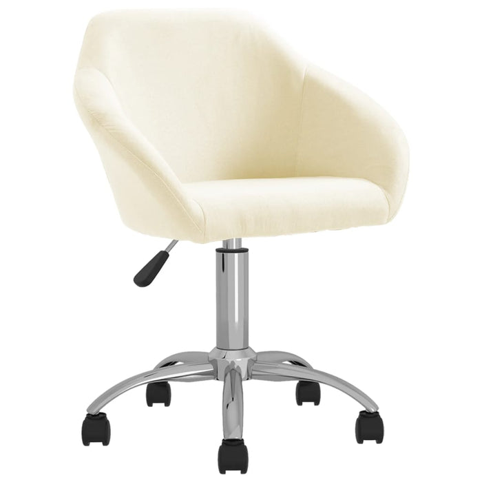 Esszimmerstühle 4 Stk. Drehbar Creme Stoff