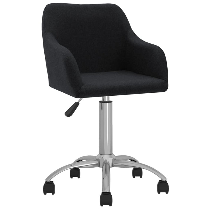 Esszimmerstühle 4 Stk. Drehbar Schwarz Stoff