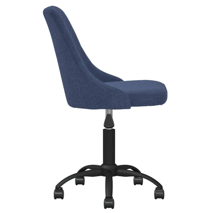 Esszimmerstühle 4 Stk. Drehbar Blau Stoff