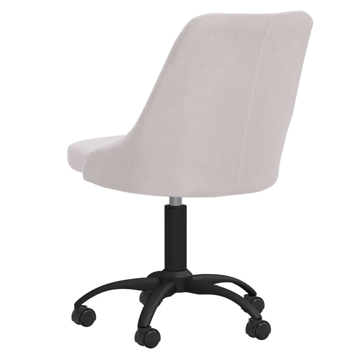 Esszimmerstühle 6 Stk. Drehbar Creme Stoff