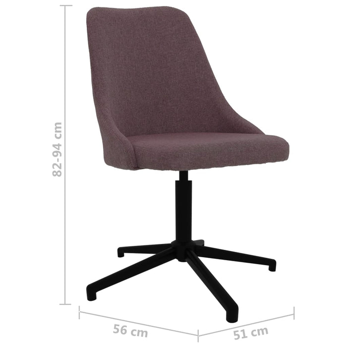 Esszimmerstühle 4 Stk. Drehbar Braun Stoff