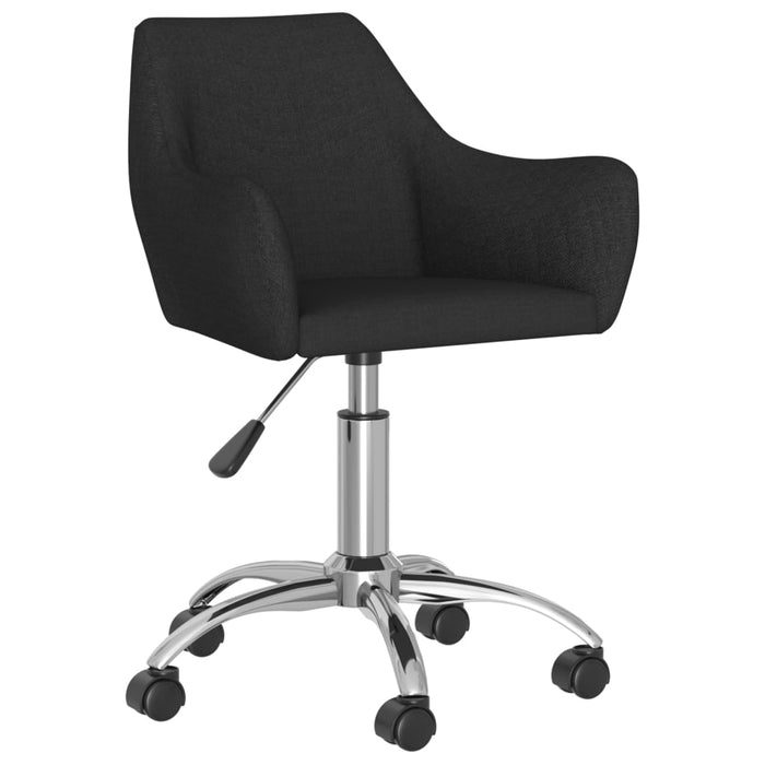 Esszimmerstühle 4 Stk. Drehbar Schwarz Stoff