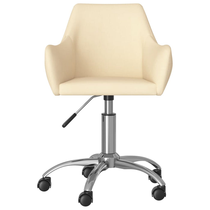 Esszimmerstühle 4 Stk. Drehbar Creme Stoff