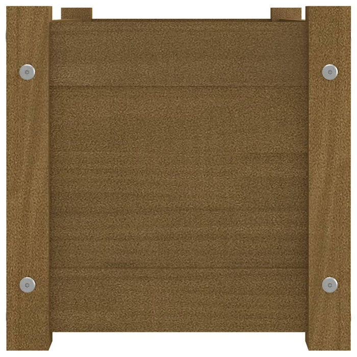 Pflanzkübel 2 Stk. Honigbraun 60x31x31 cm Massivholz Kiefer