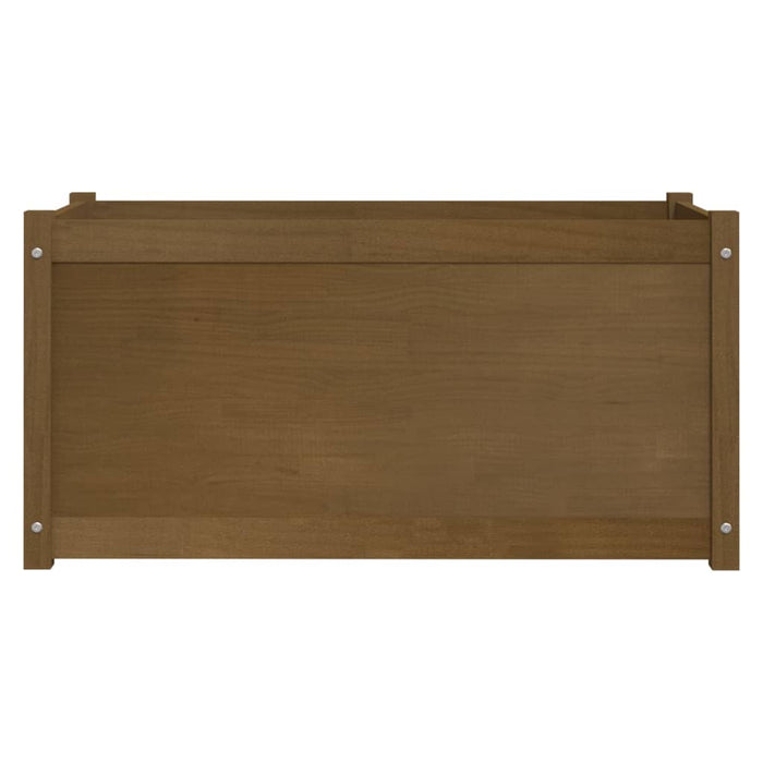 Pflanzkübel 2 Stk. Honigbraun 100x50x50 cm Massivholz Kiefer